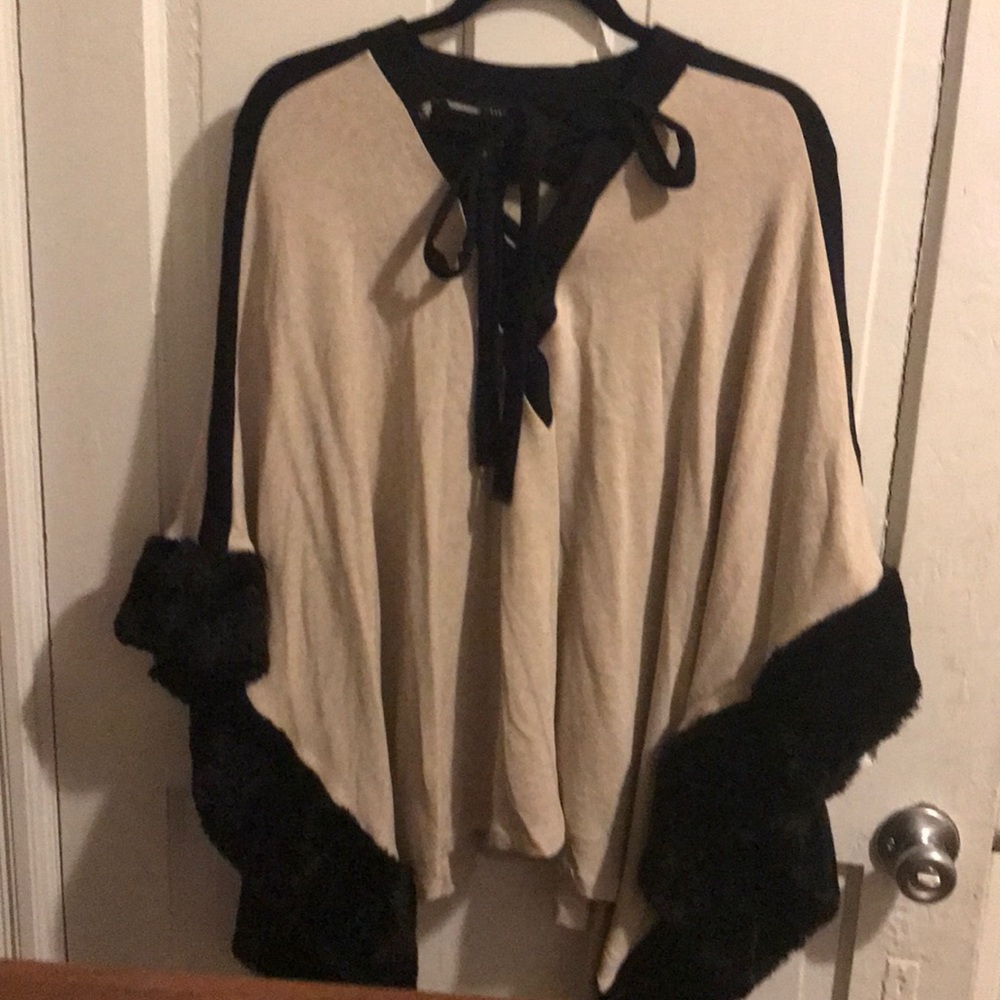 Saks Fifth Avenue glam cape